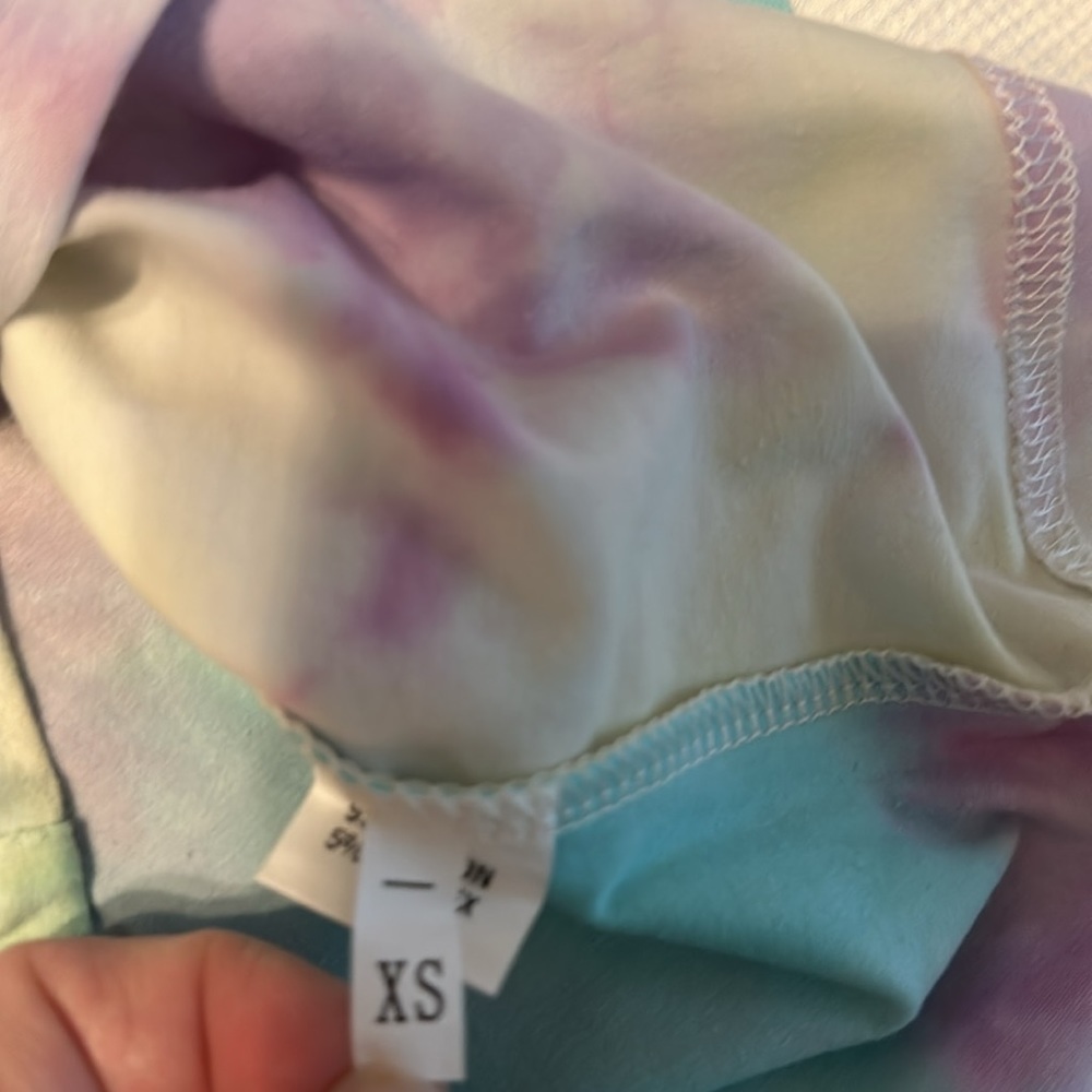 Tie-Dye Short Pajama Set - Pastel Blue & Purple - Unbranded - Picture 10 of 16